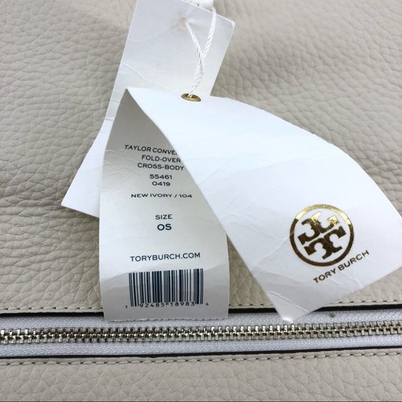 Tory Burch Cream Leather Satchel/Top Handle Bag | New With Tags - Picture 8 of 14